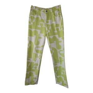 💕Peppermayo By Pacsun Electric‎ Avenue Pants Lime Jeans Womens Size 4